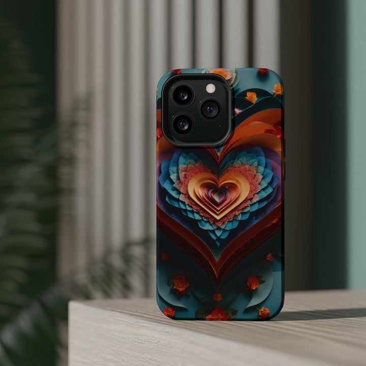 Blooming Heart Layers - MagSafe Tough Case