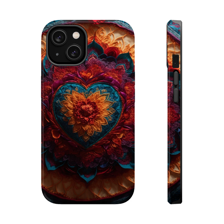 Radiant Floral Mandala - MagSafe Tough Case