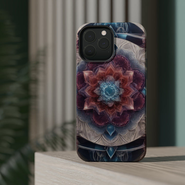 Symmetrical Crystal Bloom - MagSafe Tough Case