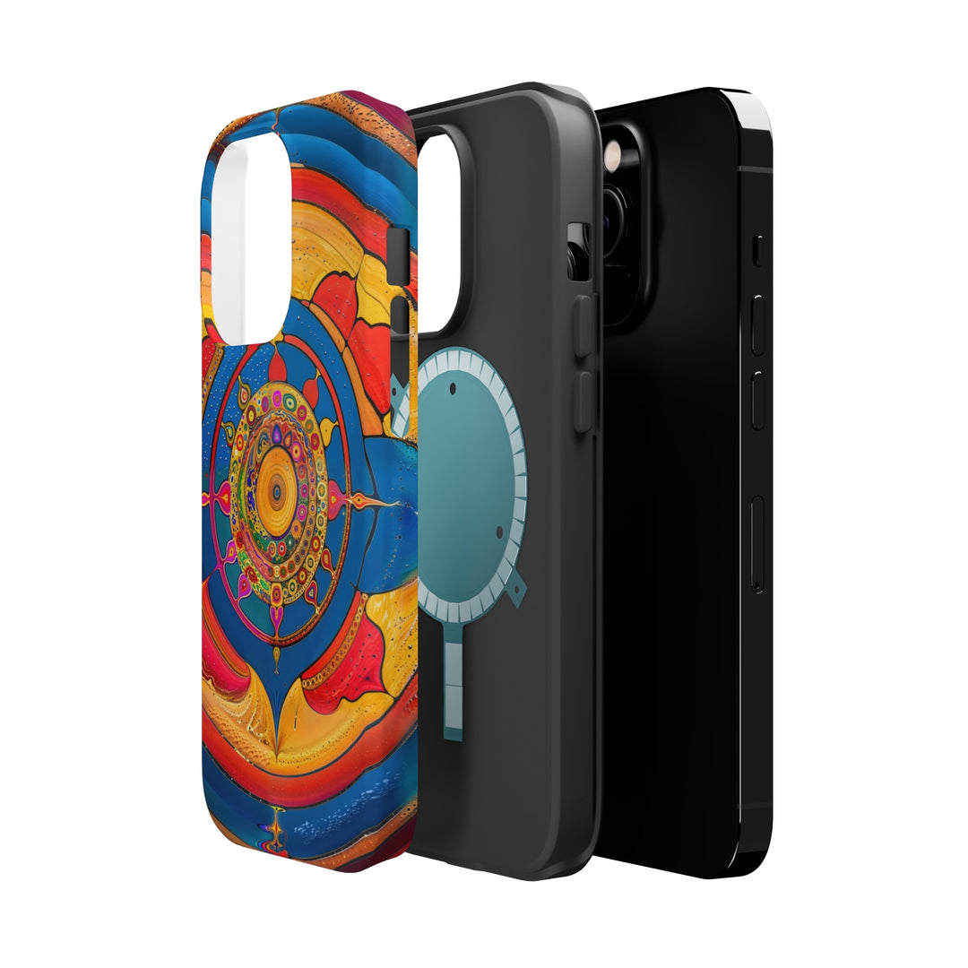 Vibrant Cosmic Spiral - MagSafe Tough Case