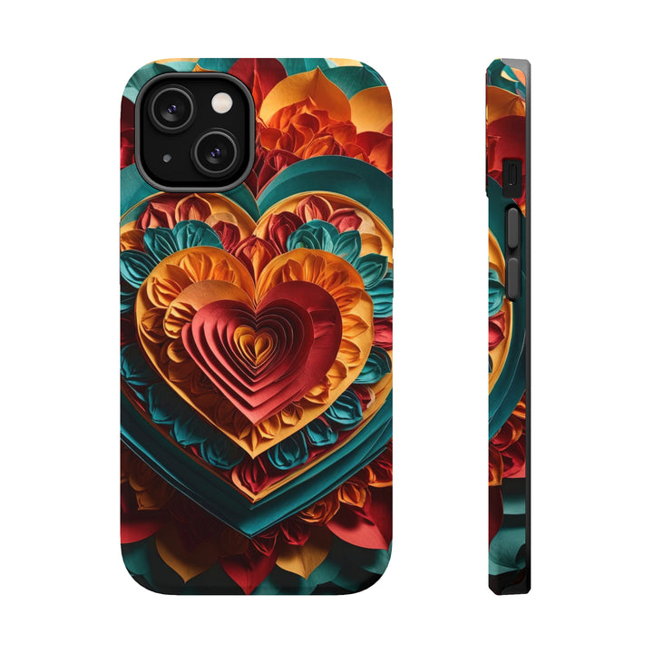 Vibrant Layered Heart - MagSafe Tough Case