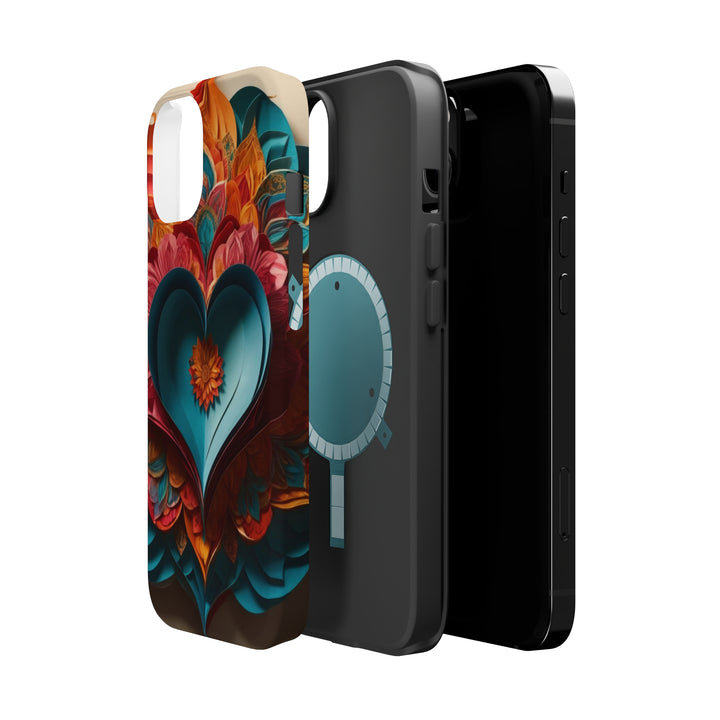 Colorful Heart Blossoms - MagSafe Tough Case