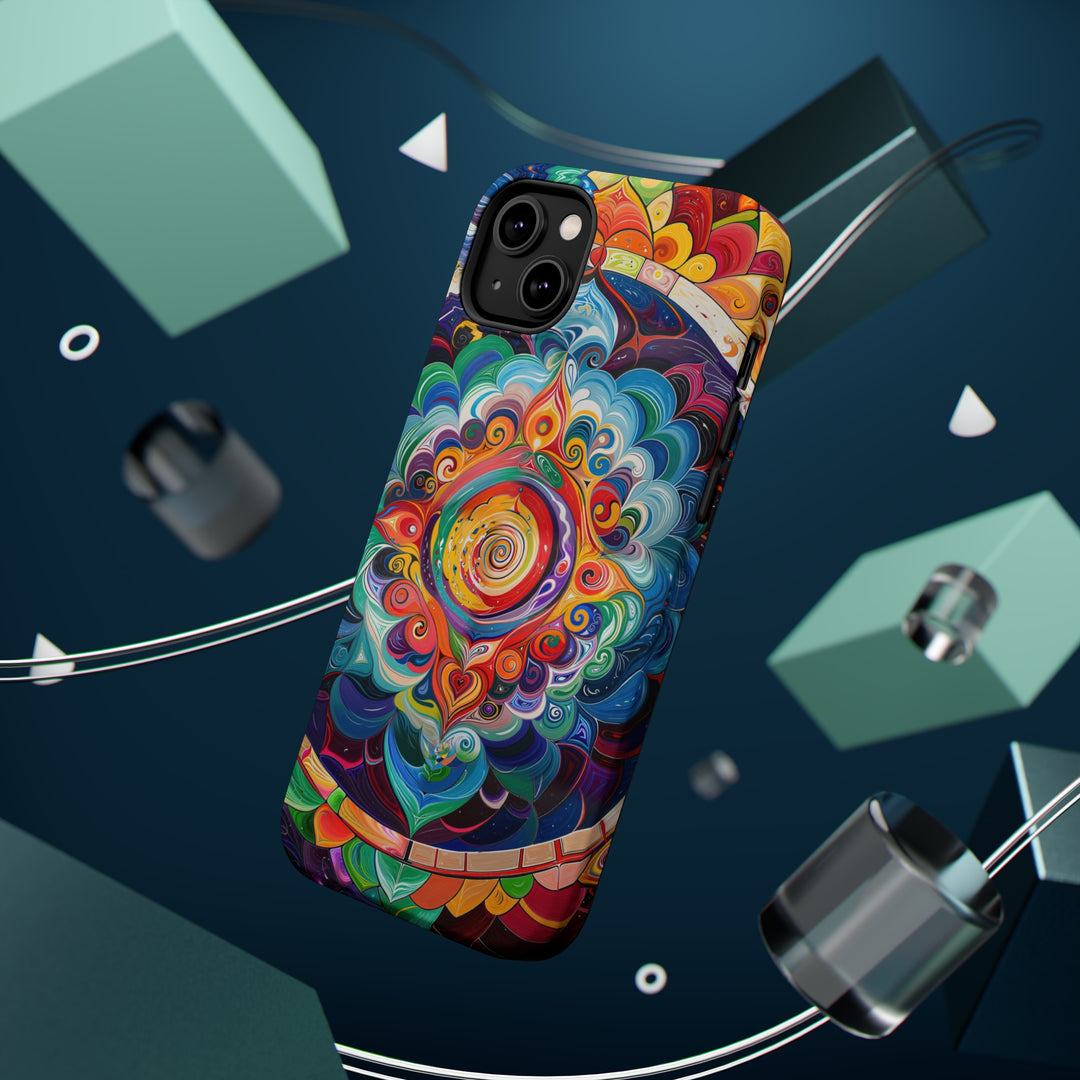 Vibrant Cosmic Mandala - MagSafe Tough Case