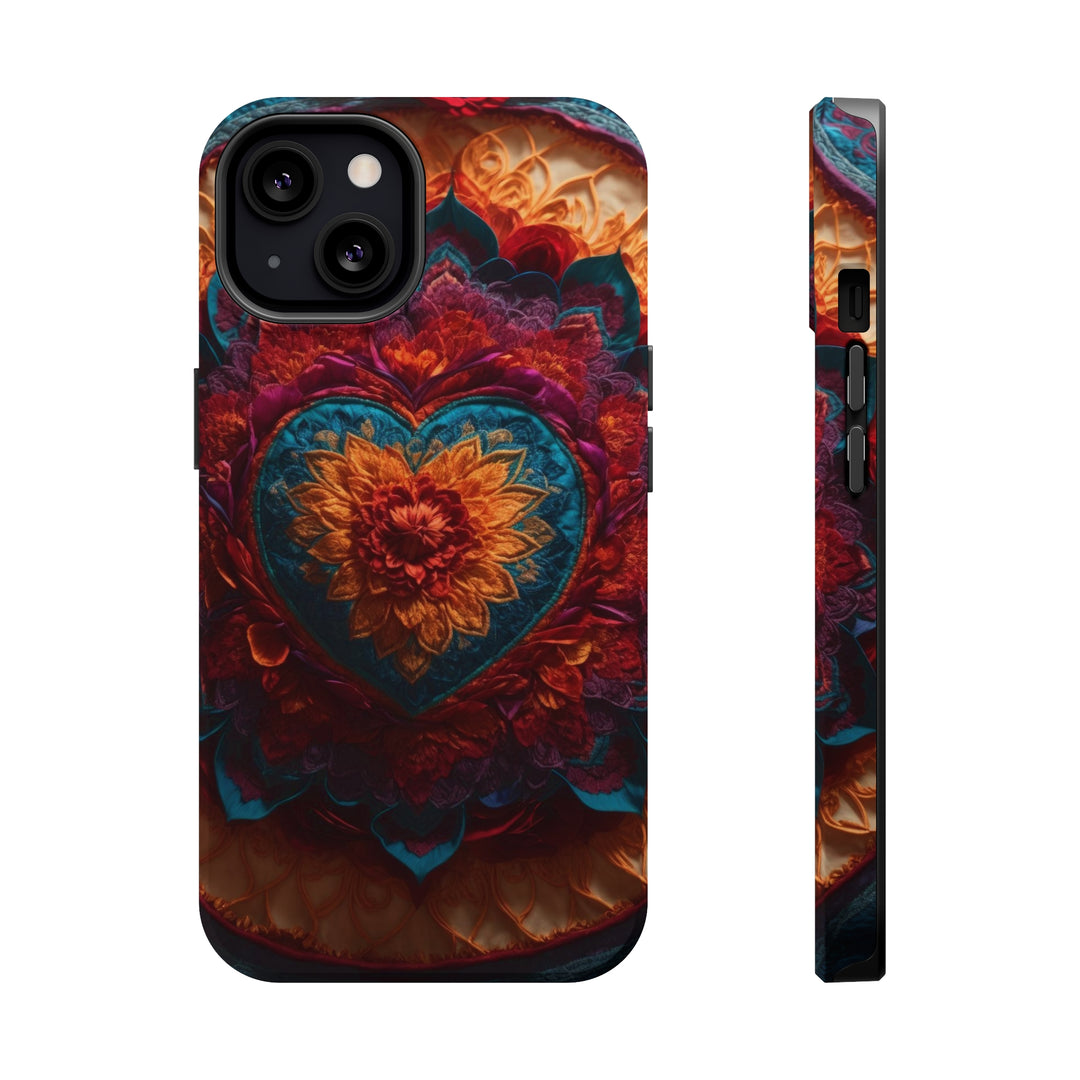 Radiant Floral Mandala - MagSafe Tough Case