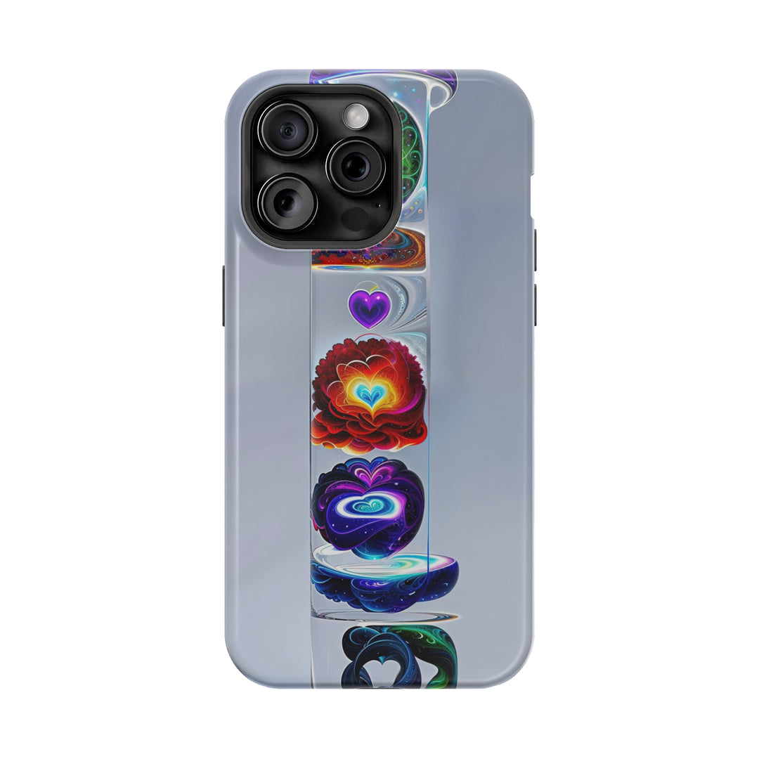 Abstract Chromatic Hearts - MagSafe Tough Case