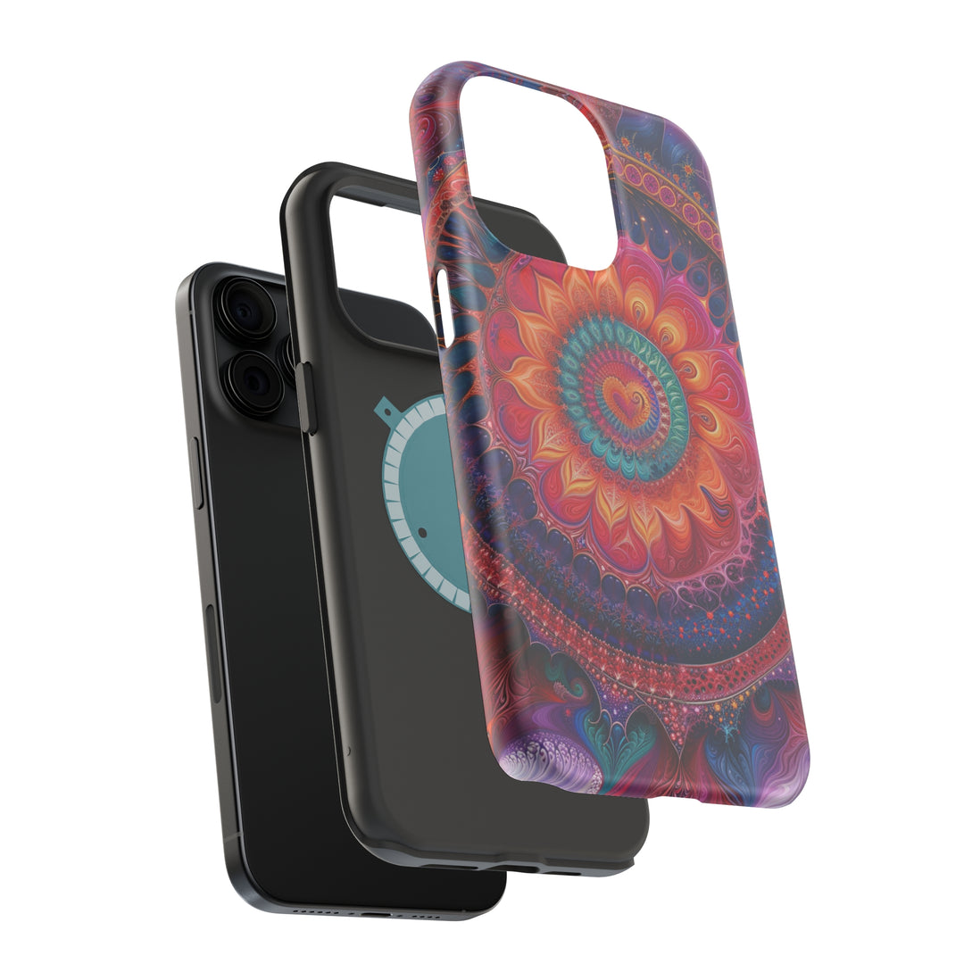 Vibrant Spiral Mandala - MagSafe Tough Case