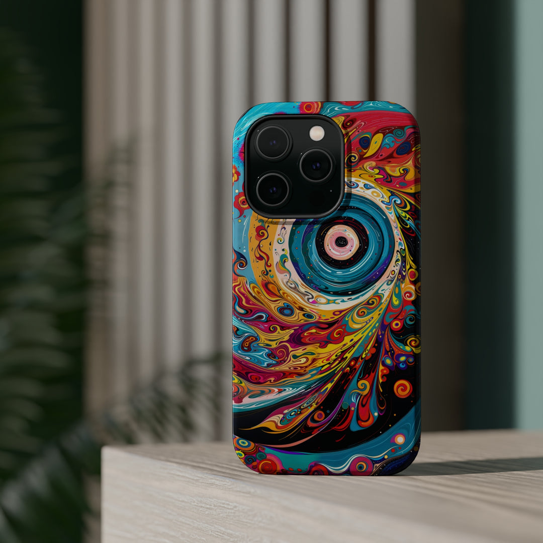 Vibrant Cosmic Swirl - MagSafe Tough Case