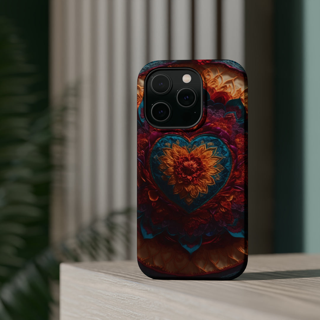 Radiant Floral Mandala - MagSafe Tough Case