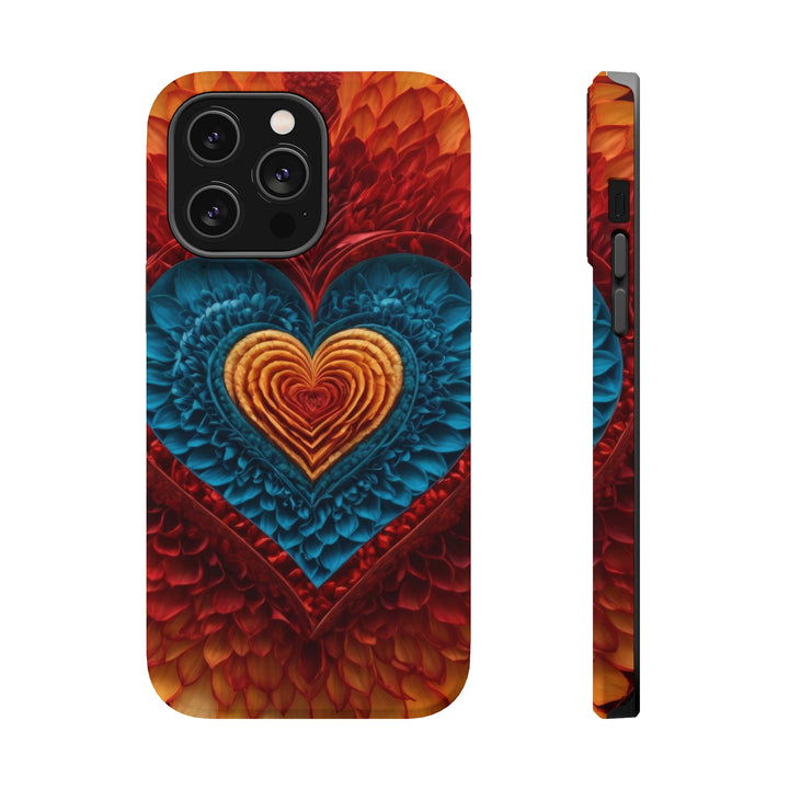 Vibrant Heart Layers - MagSafe Tough Case