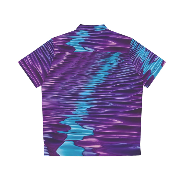 Amethyst Waves Illusion - Men's Hawaiian Shirt