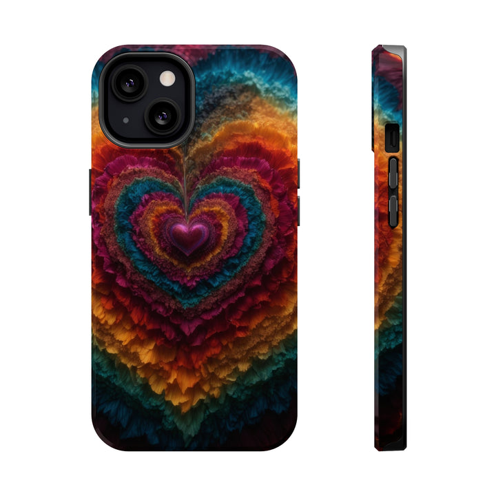 Vibrant Heart Layers - MagSafe Tough Case