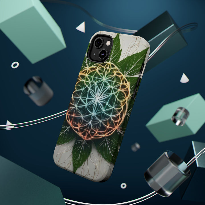 Vibrant Geometric Botanical - MagSafe Tough Case