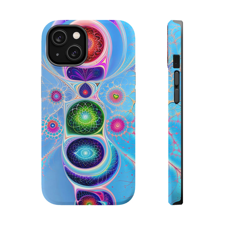 Vibrant Fractal Blossoms - MagSafe Tough Case