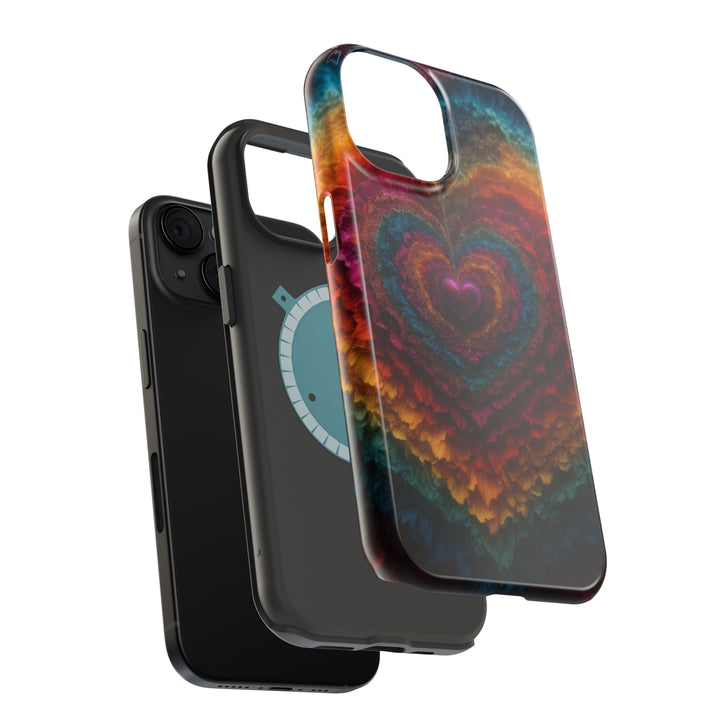 Vibrant Heart Layers - MagSafe Tough Case