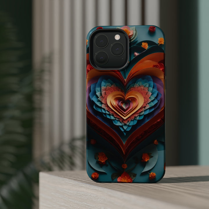 Blooming Heart Layers - MagSafe Tough Case