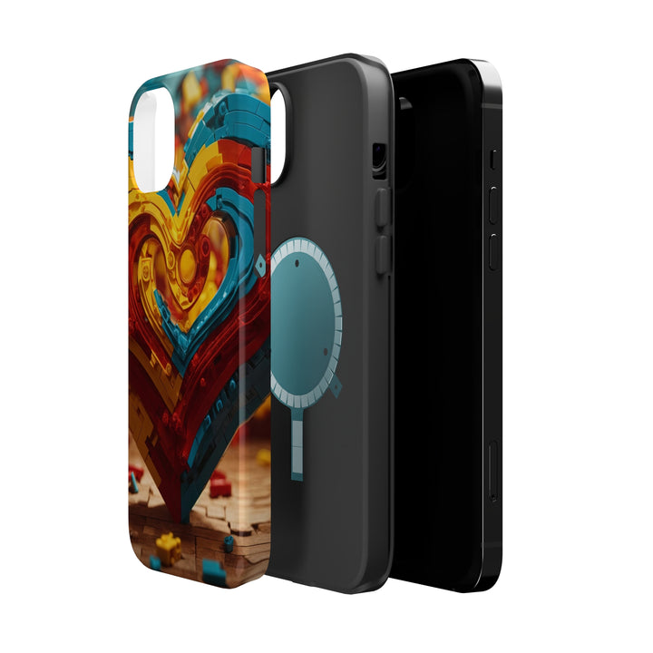 Colorful Heart Construction - MagSafe Tough Case