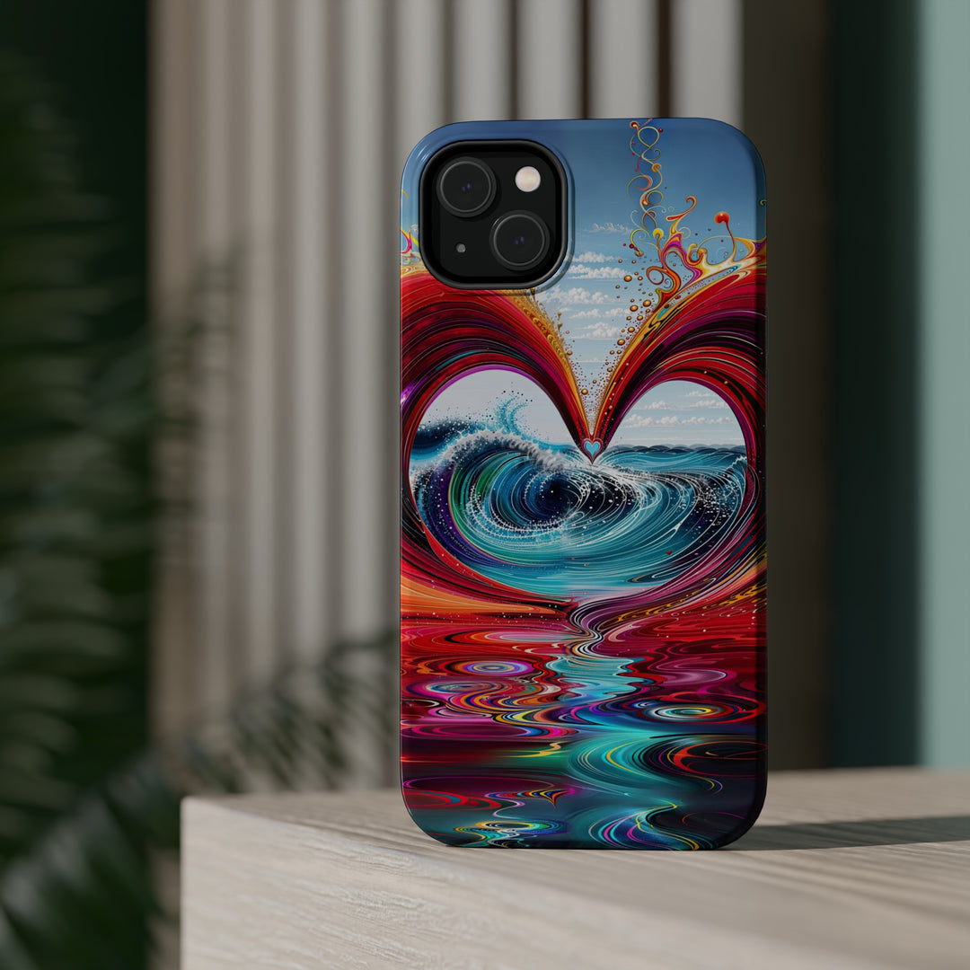 Vibrant Heart Waves - MagSafe Tough Case