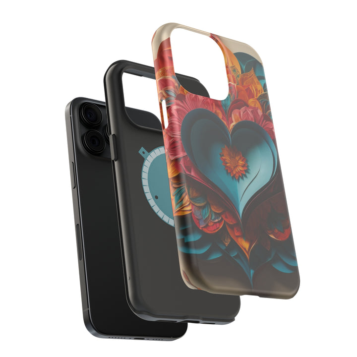 Colorful Heart Blossoms - MagSafe Tough Case