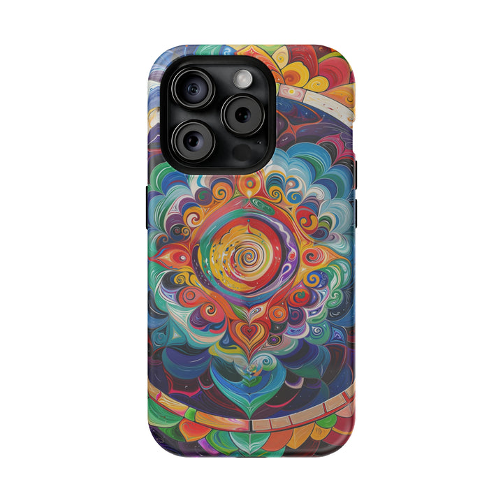 Vibrant Cosmic Mandala - MagSafe Tough Case