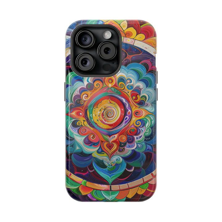 Vibrant Cosmic Mandala - MagSafe Tough Case