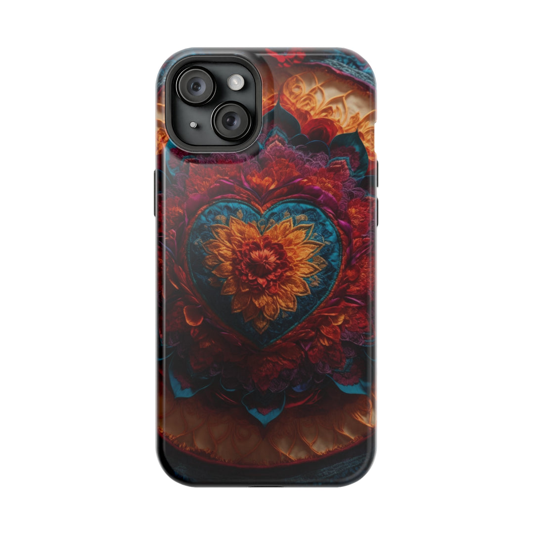 Radiant Floral Mandala - MagSafe Tough Case