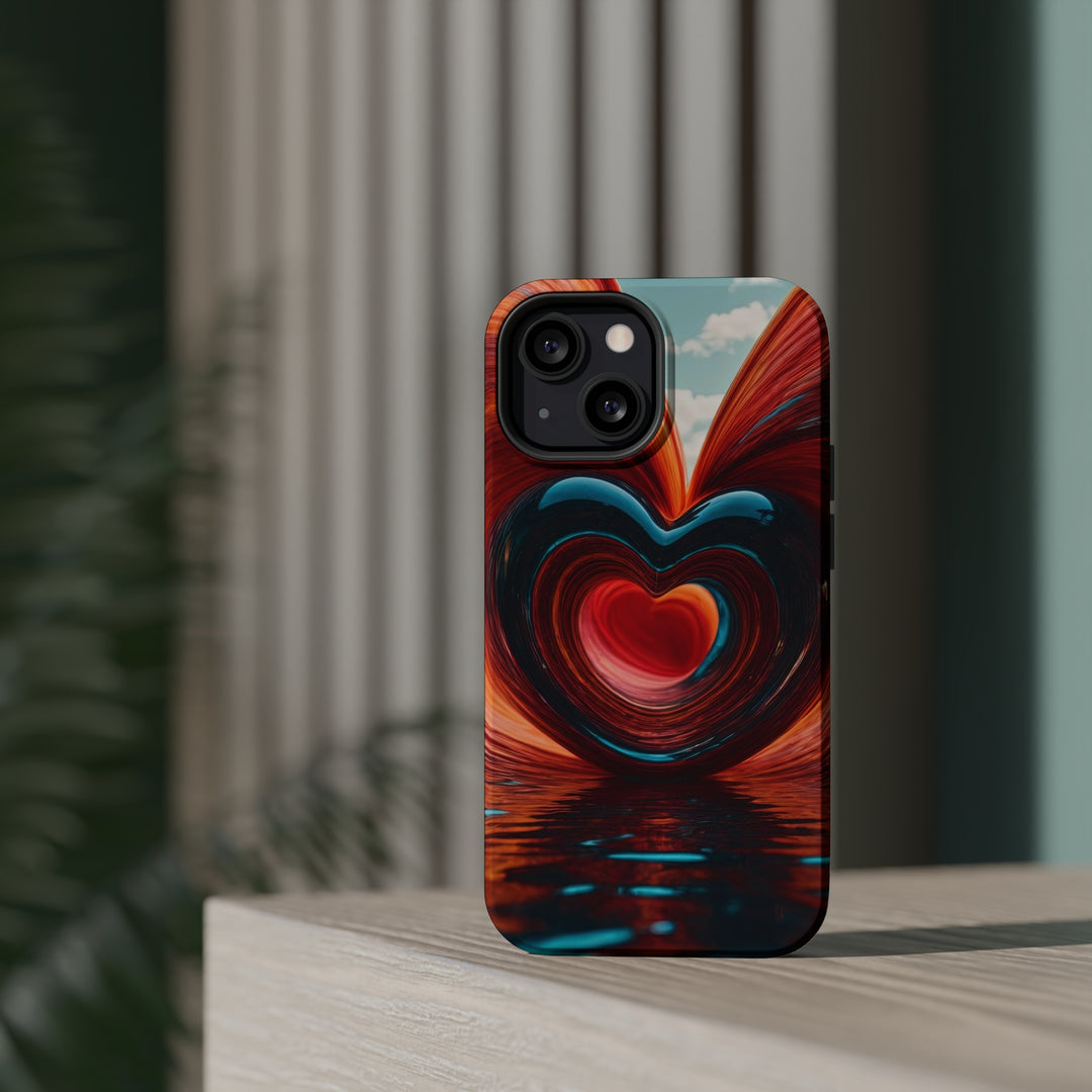 Swirling Heart Reflection - MagSafe Tough Case