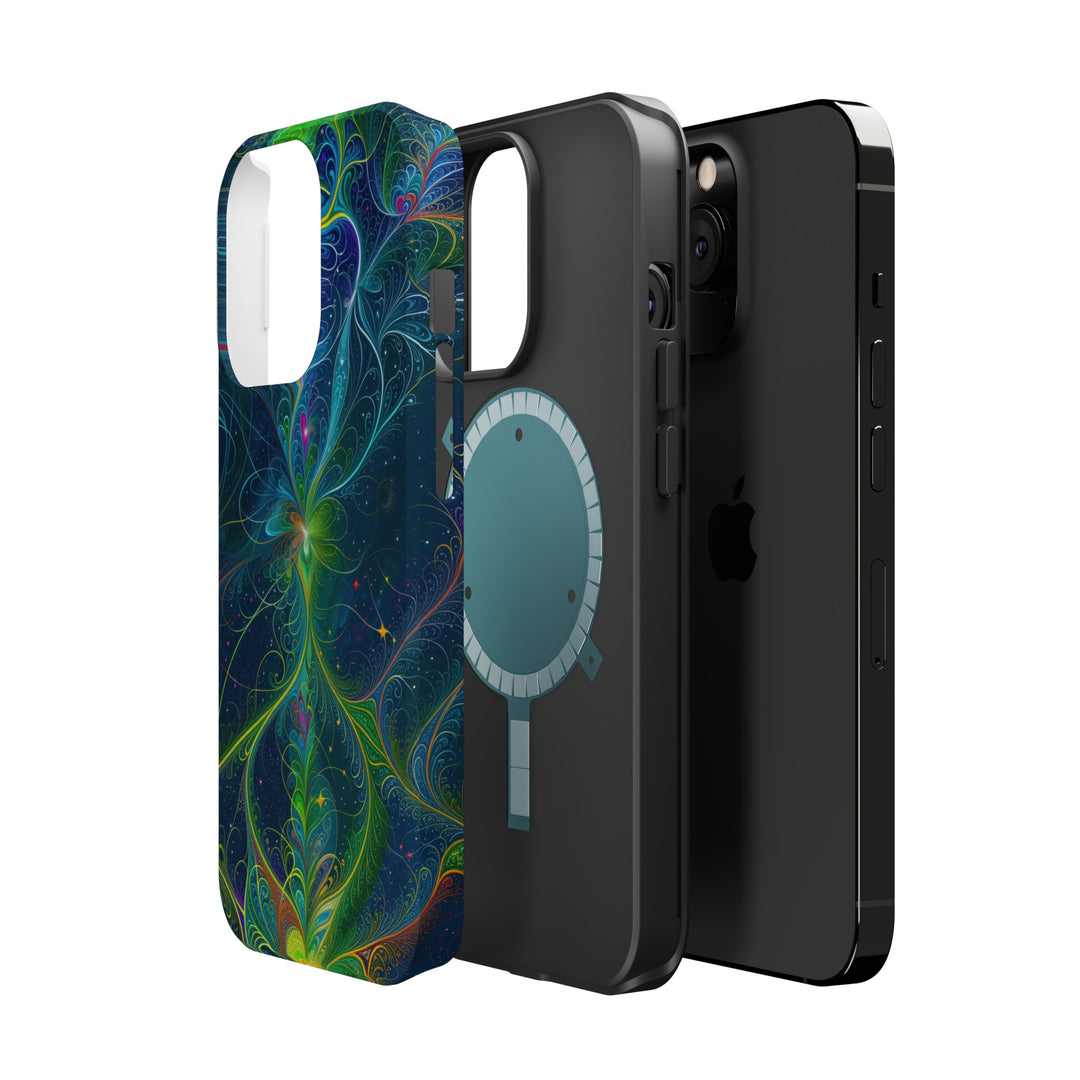 Vibrant Fractal Blossom - MagSafe Tough Case