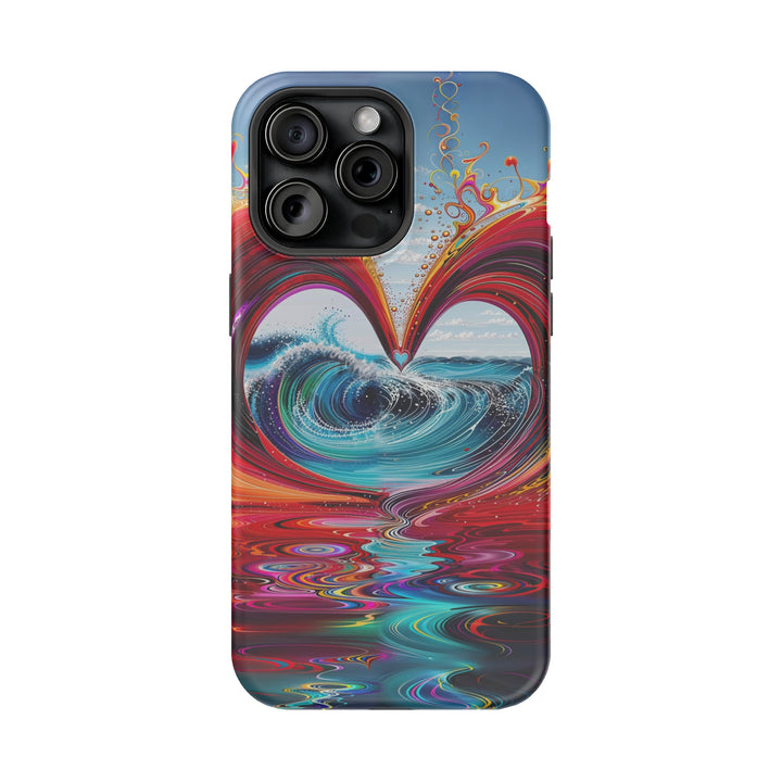 Vibrant Heart Waves - MagSafe Tough Case