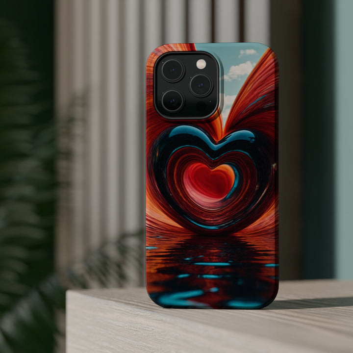 Swirling Heart Reflection - MagSafe Tough Case