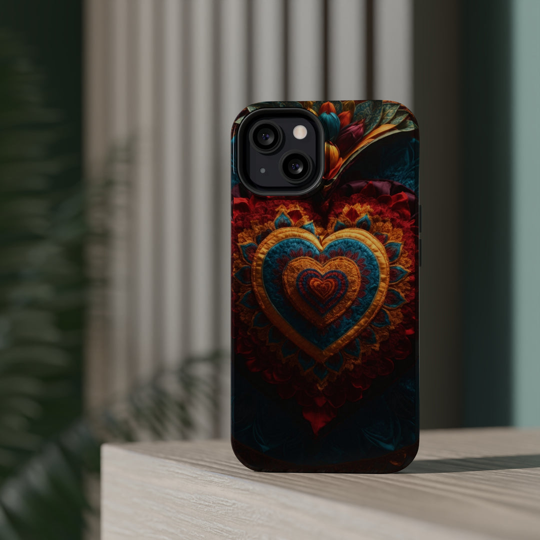 Floral Heart Tapestry - MagSafe Tough Case