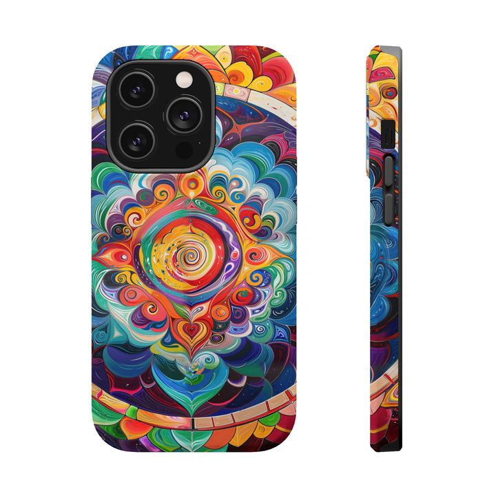 Vibrant Cosmic Mandala - MagSafe Tough Case