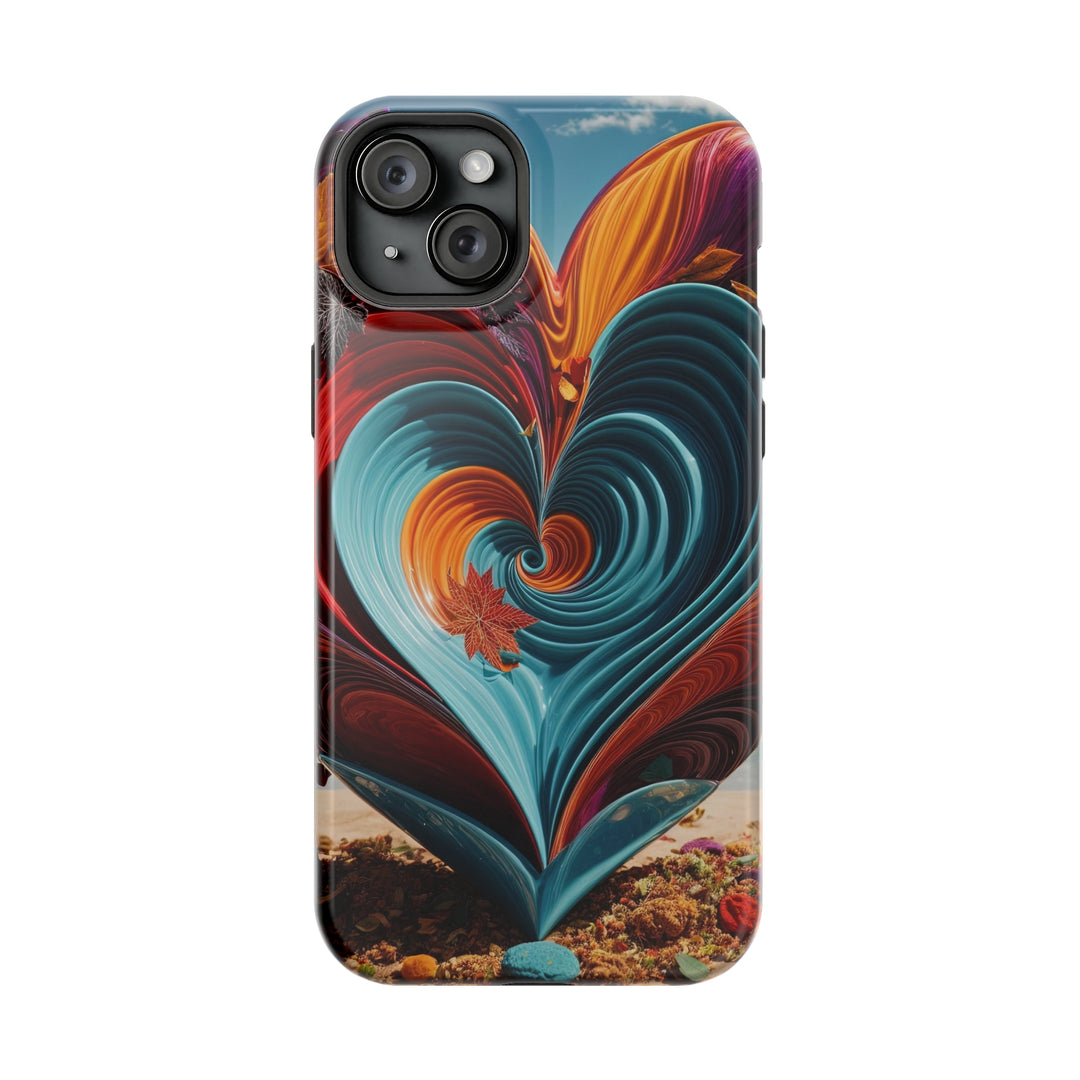 Vibrant Heart Spiral - MagSafe Tough Case