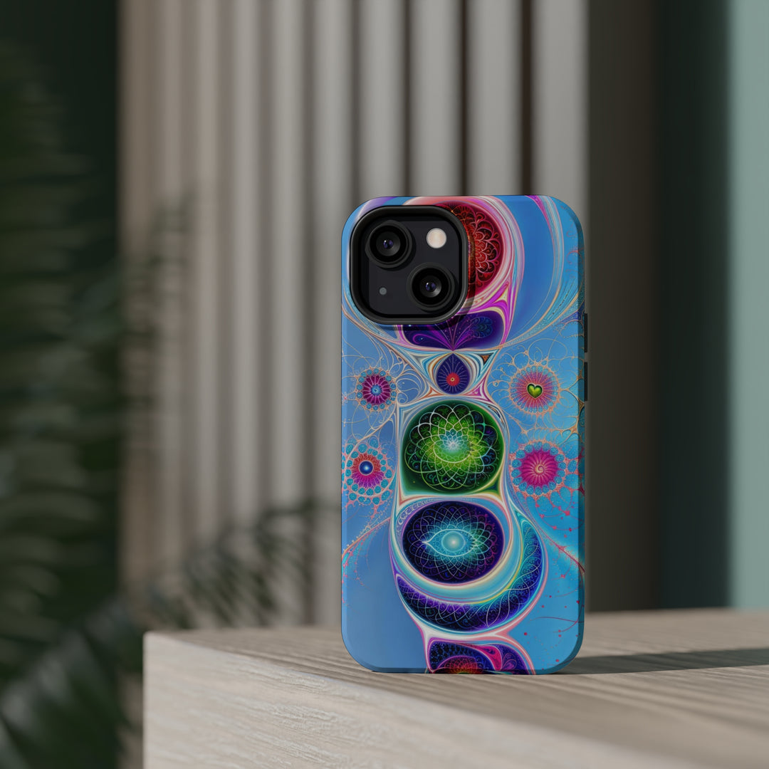 Vibrant Fractal Blossoms - MagSafe Tough Case