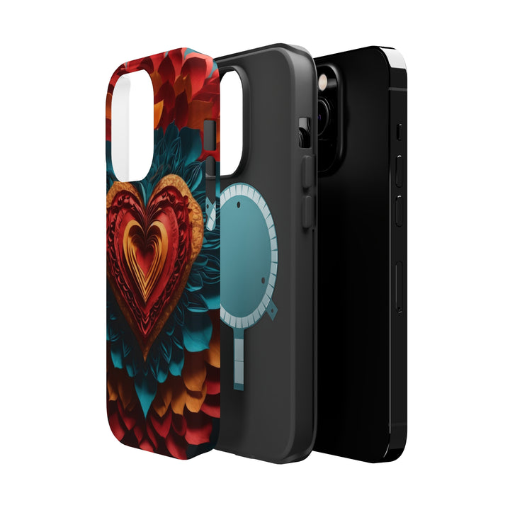 Vibrant Heart Bloom - MagSafe Tough Case