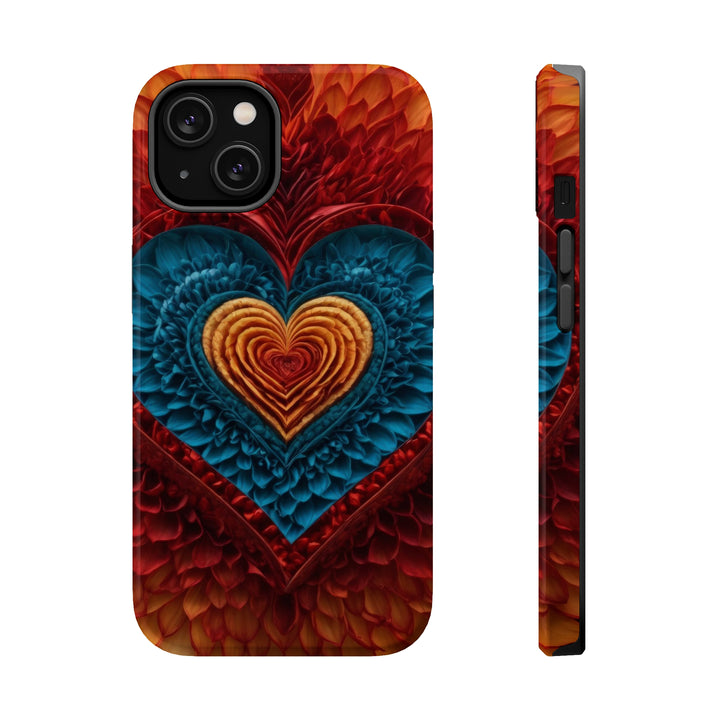 Vibrant Heart Layers - MagSafe Tough Case