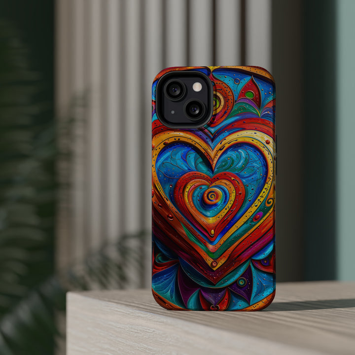 Vibrant Love Spiral - MagSafe Tough Case