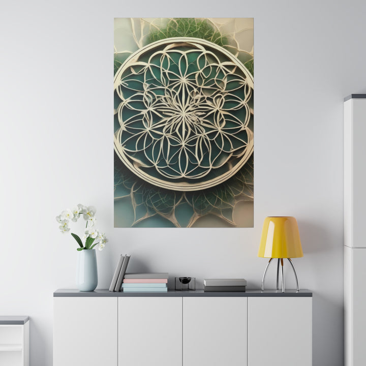 Circular Geometric Pattern - Matte Canvas