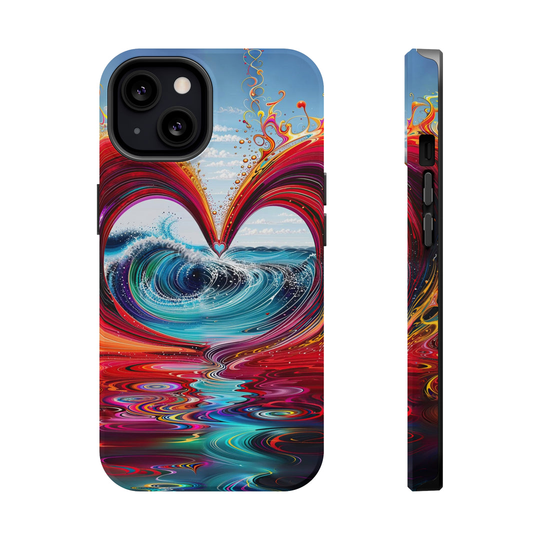 Vibrant Heart Waves - MagSafe Tough Case