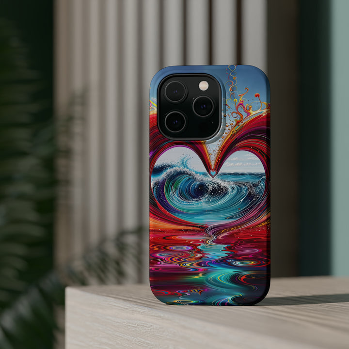 Vibrant Heart Waves - MagSafe Tough Case