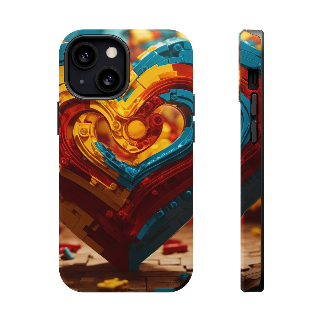 Colorful Heart Construction - MagSafe Tough Case