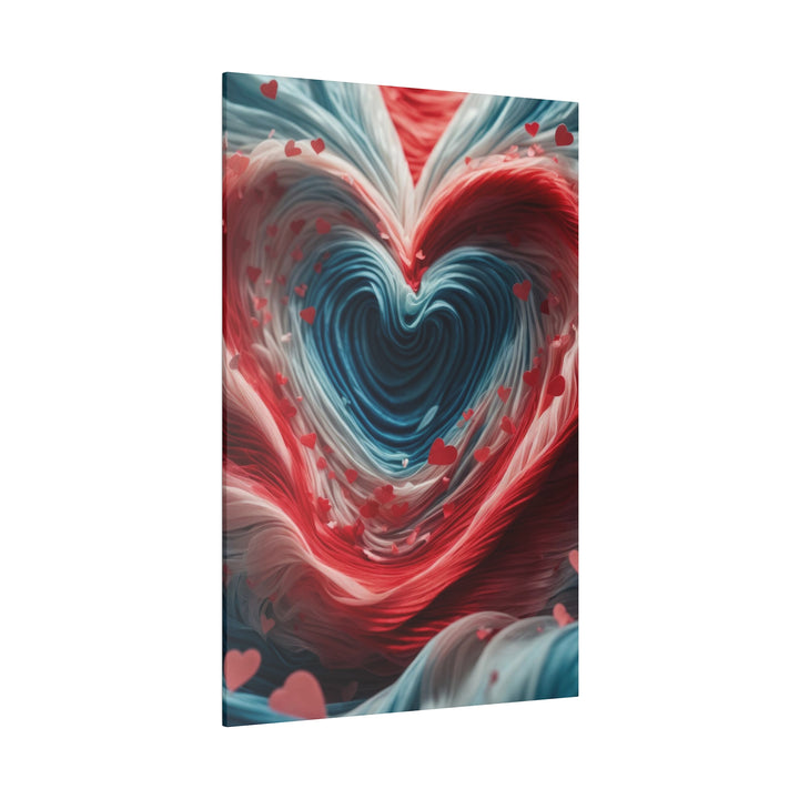 Swirling Heart Embrace - Matte Canvas