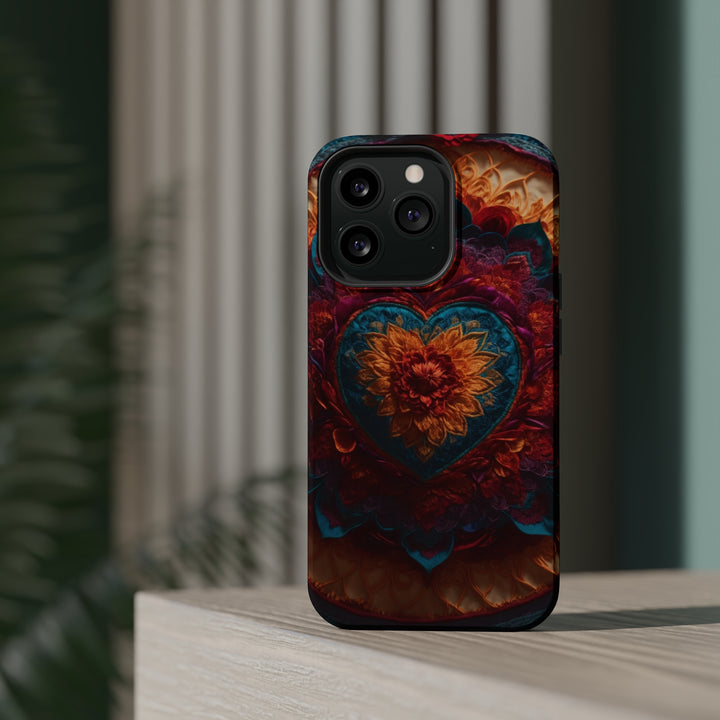 Radiant Floral Mandala - MagSafe Tough Case