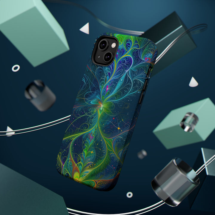 Vibrant Fractal Blossom - MagSafe Tough Case