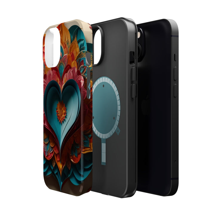 Colorful Heart Blossoms - MagSafe Tough Case