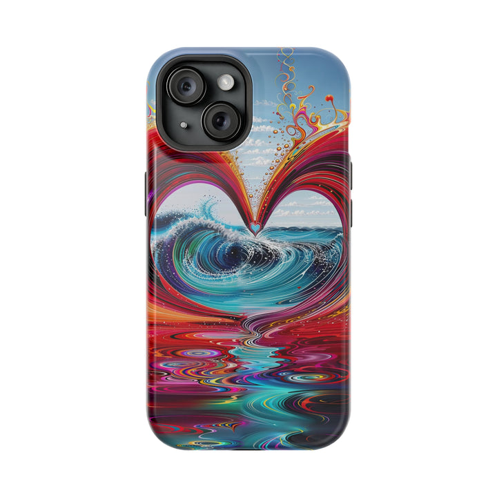 Vibrant Heart Waves - MagSafe Tough Case