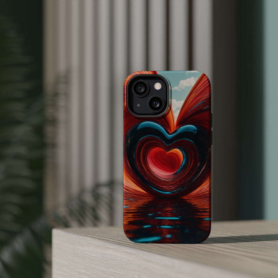 Swirling Heart Reflection - MagSafe Tough Case