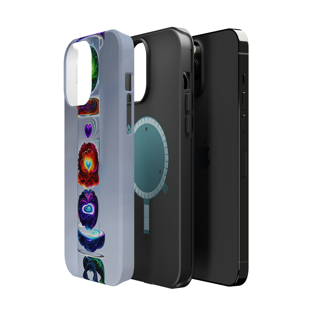 Abstract Chromatic Hearts - MagSafe Tough Case