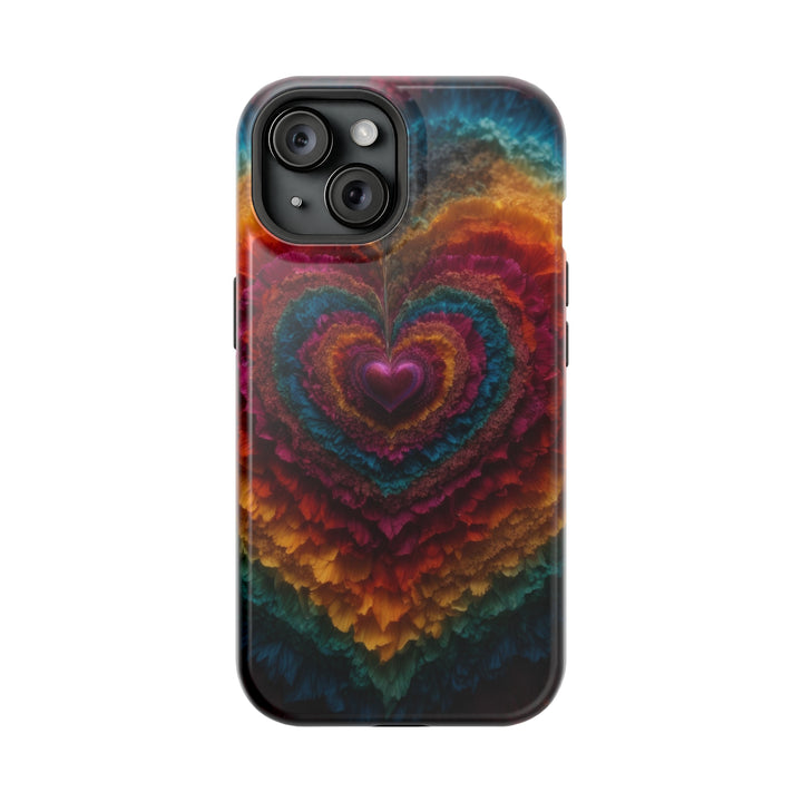 Vibrant Heart Layers - MagSafe Tough Case