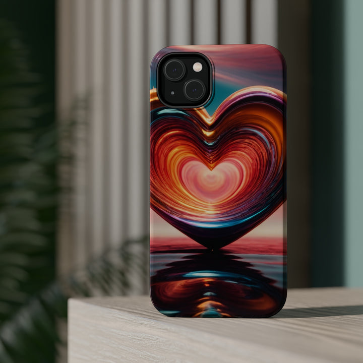 Vibrant Swirling Heart - MagSafe Tough Case