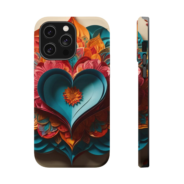 Colorful Heart Blossoms - MagSafe Tough Case